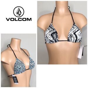 New. Volcom reversible bikini top.